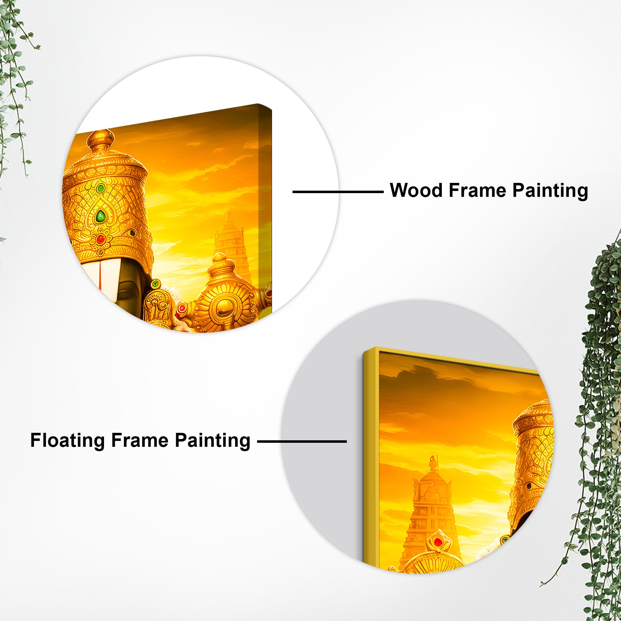 Lord Balaji Wall Painting for Living Room & Mandir