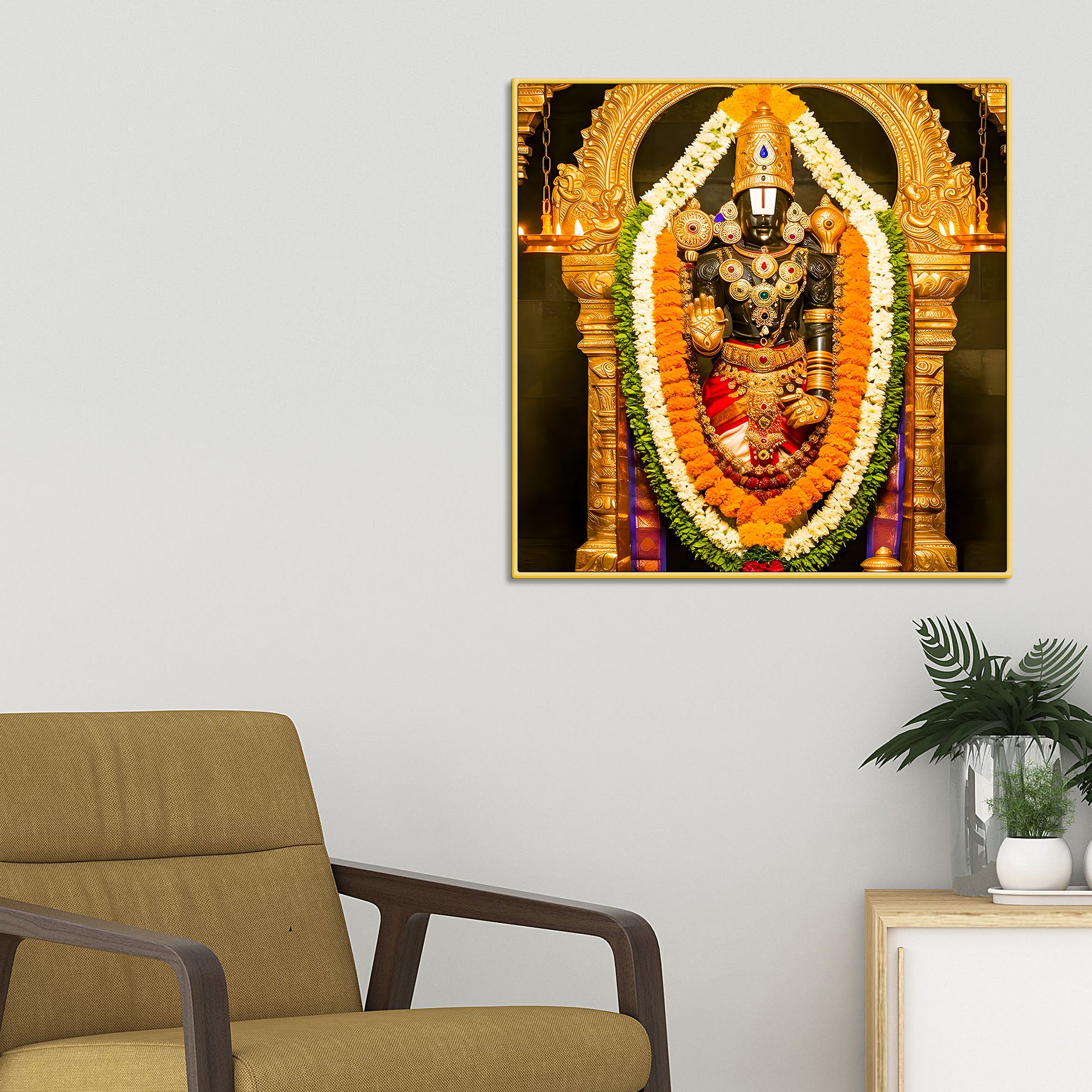 lord-balaji-wall-painting-for-mandir-living-room