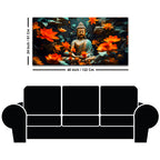 Lord Buddha Canvas Painting for Peaceful Wall Decoration