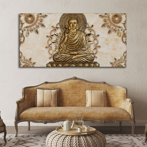 Lord Buddha Luxury Canvas Wall Painting