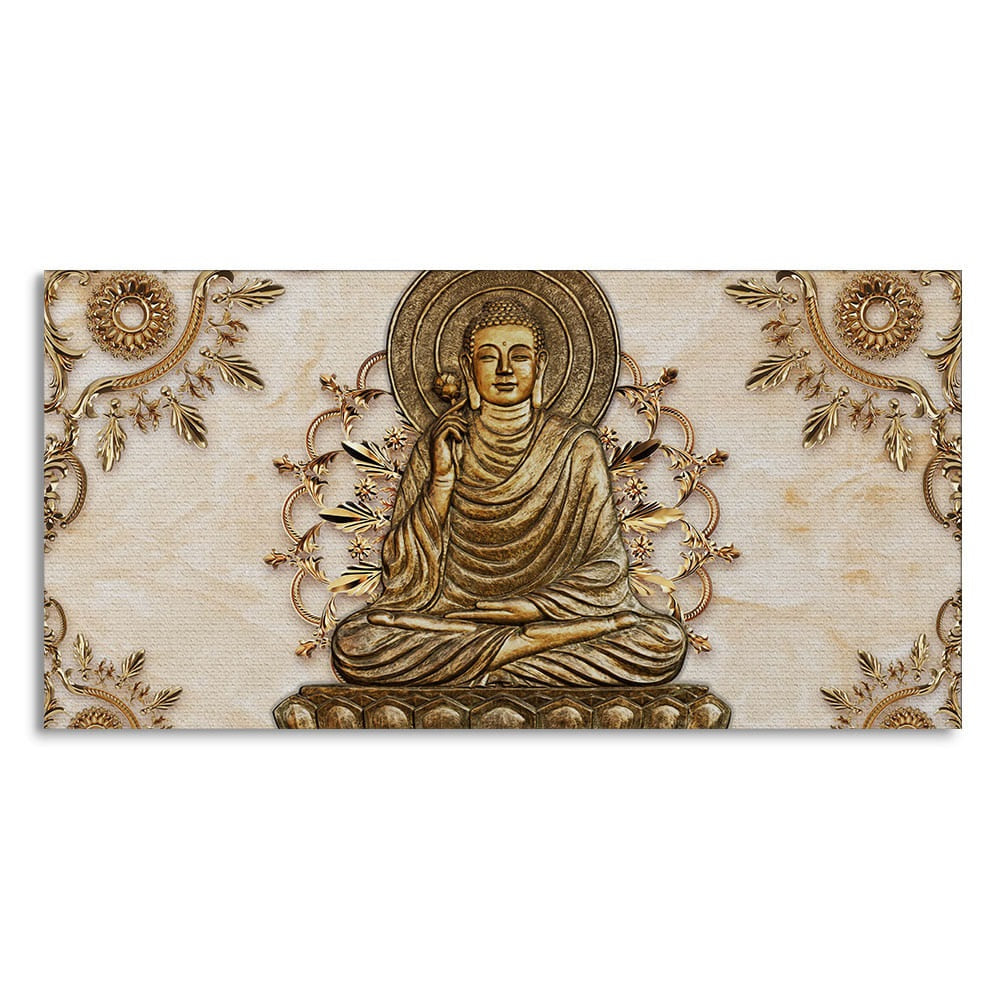 Lord Buddha Luxury Canvas Wall Painting