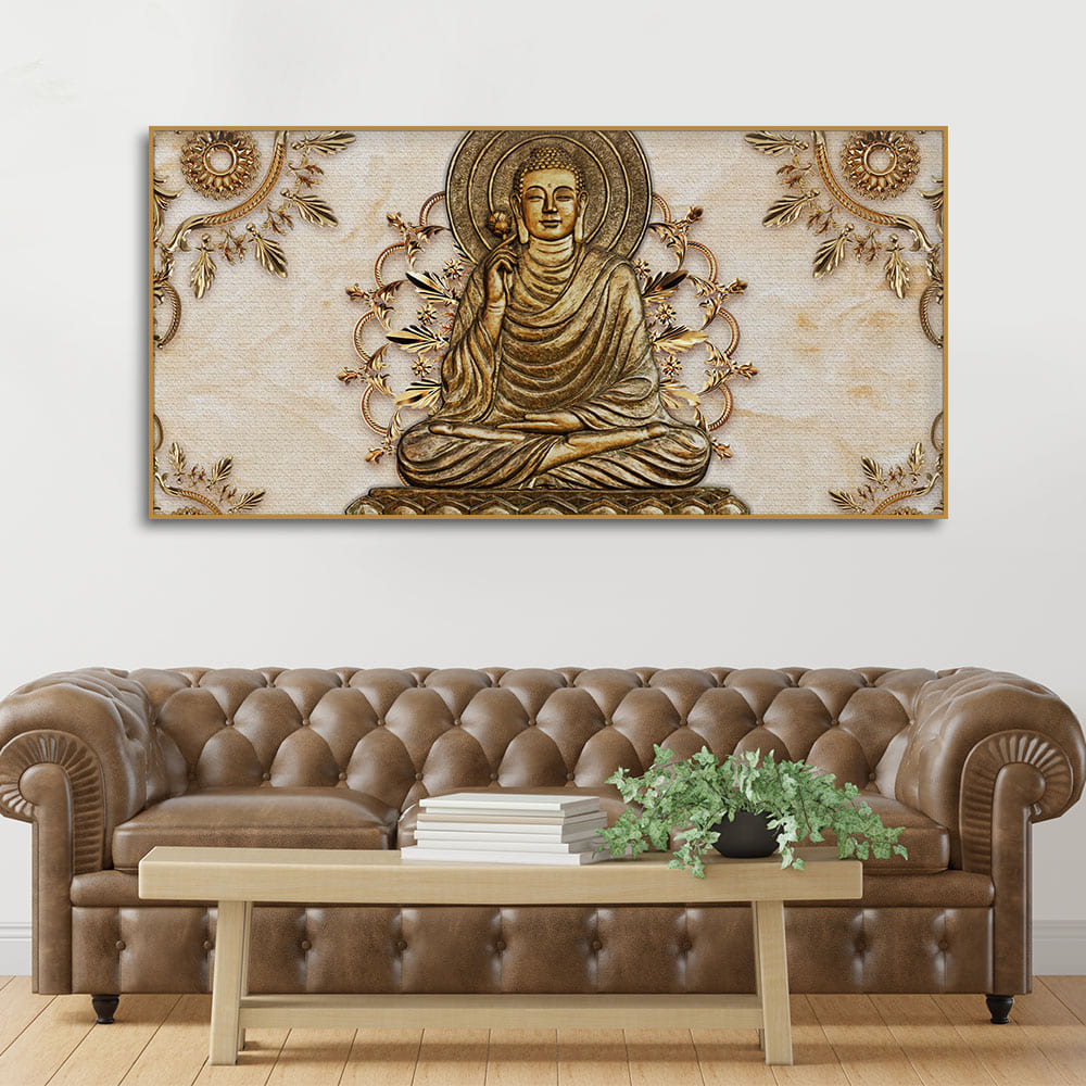 Lord Buddha Luxury Canvas Wall Painting