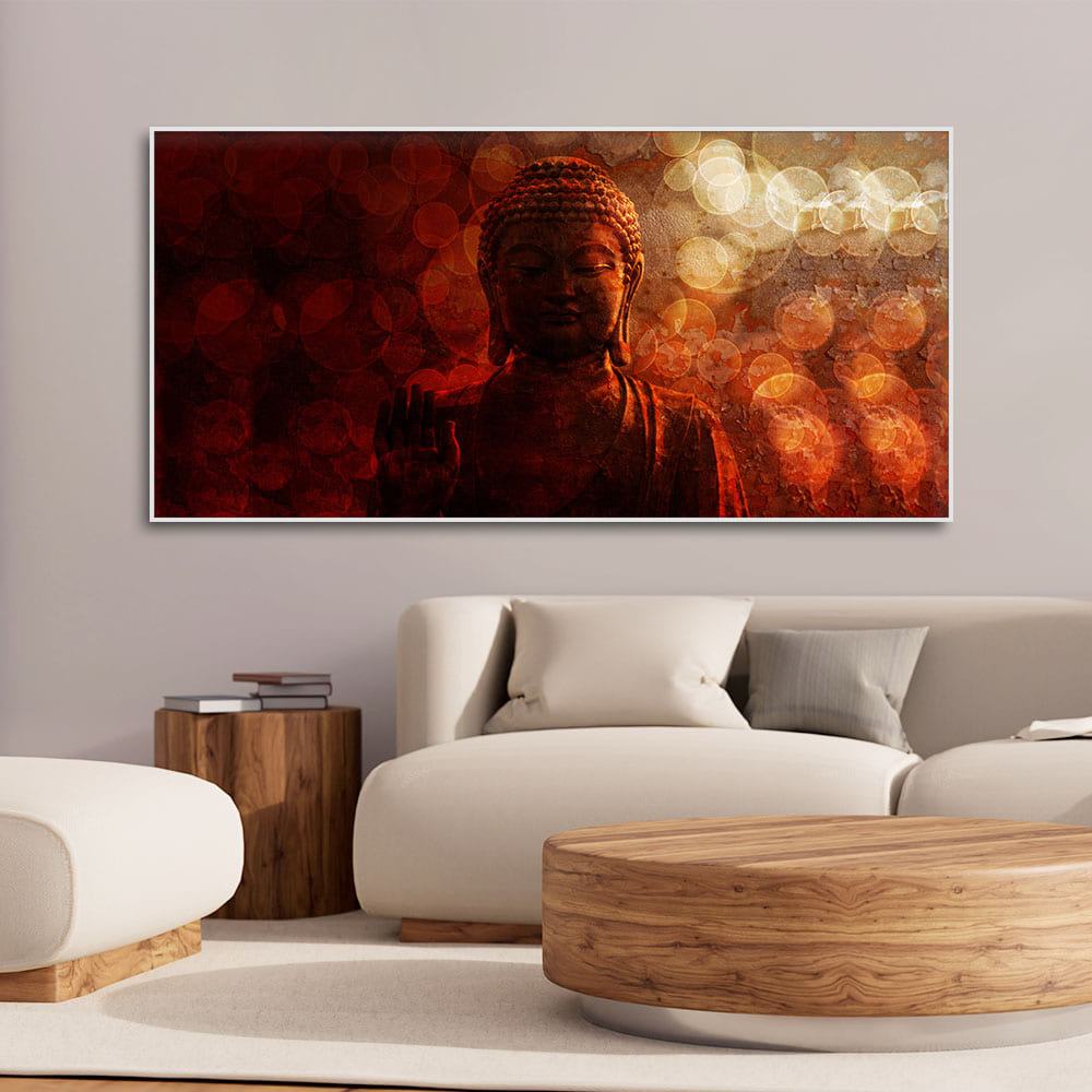 Lord Buddha Sculpture Premium Wall Painting