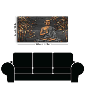 Lord Buddha Sitting Canvas Wall Painting