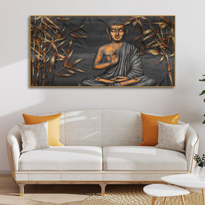 Lord Buddha Sitting Canvas Wall Painting