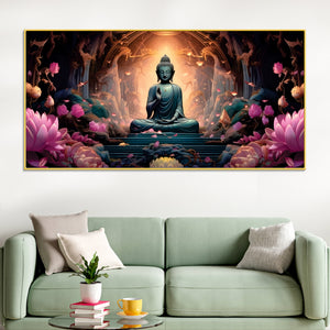 Lord Buddha Wall Painting – Modern Peaceful Home Decor