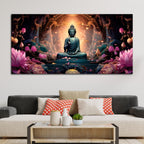 Lord Buddha Wall Painting – Modern Peaceful Home Decor