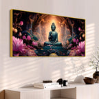 Lord Buddha Wall Painting – Modern Peaceful Home Decor