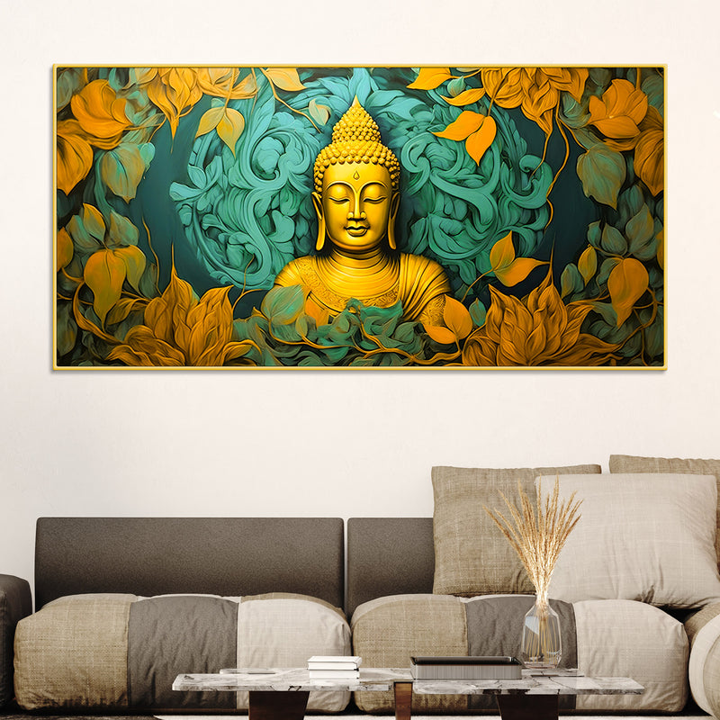 Lord Buddha Wall Painting for Peaceful & Positive Home Energy
