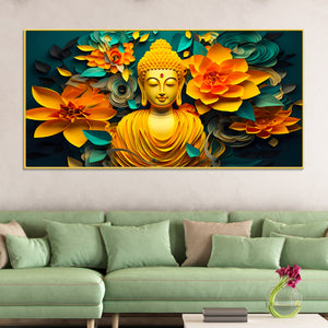 Lord Buddha Wall Painting for Premium Decor