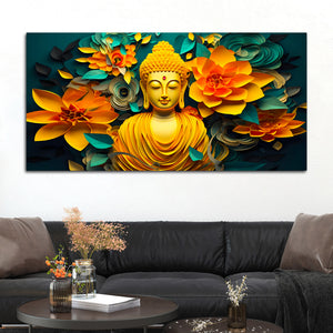 Lord Buddha Wall Painting for Premium Decor