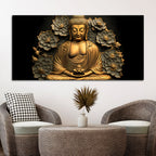 Lord Buddha Wall Painting on Canvas