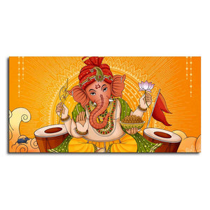 Lord Ganesh Canvas Wall Painting