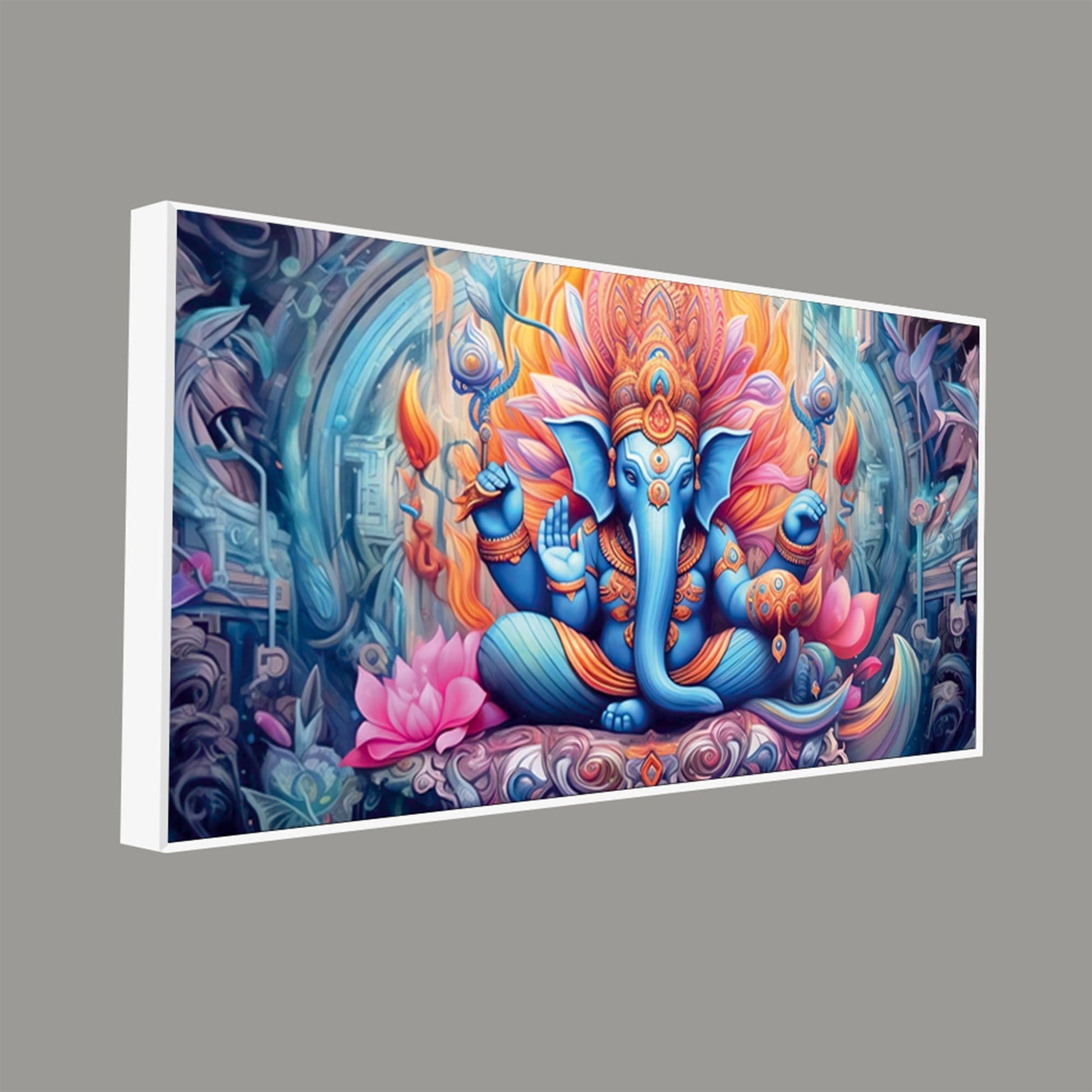 Lord Ganesh Decoative Artistic Canvas Wall Painiting