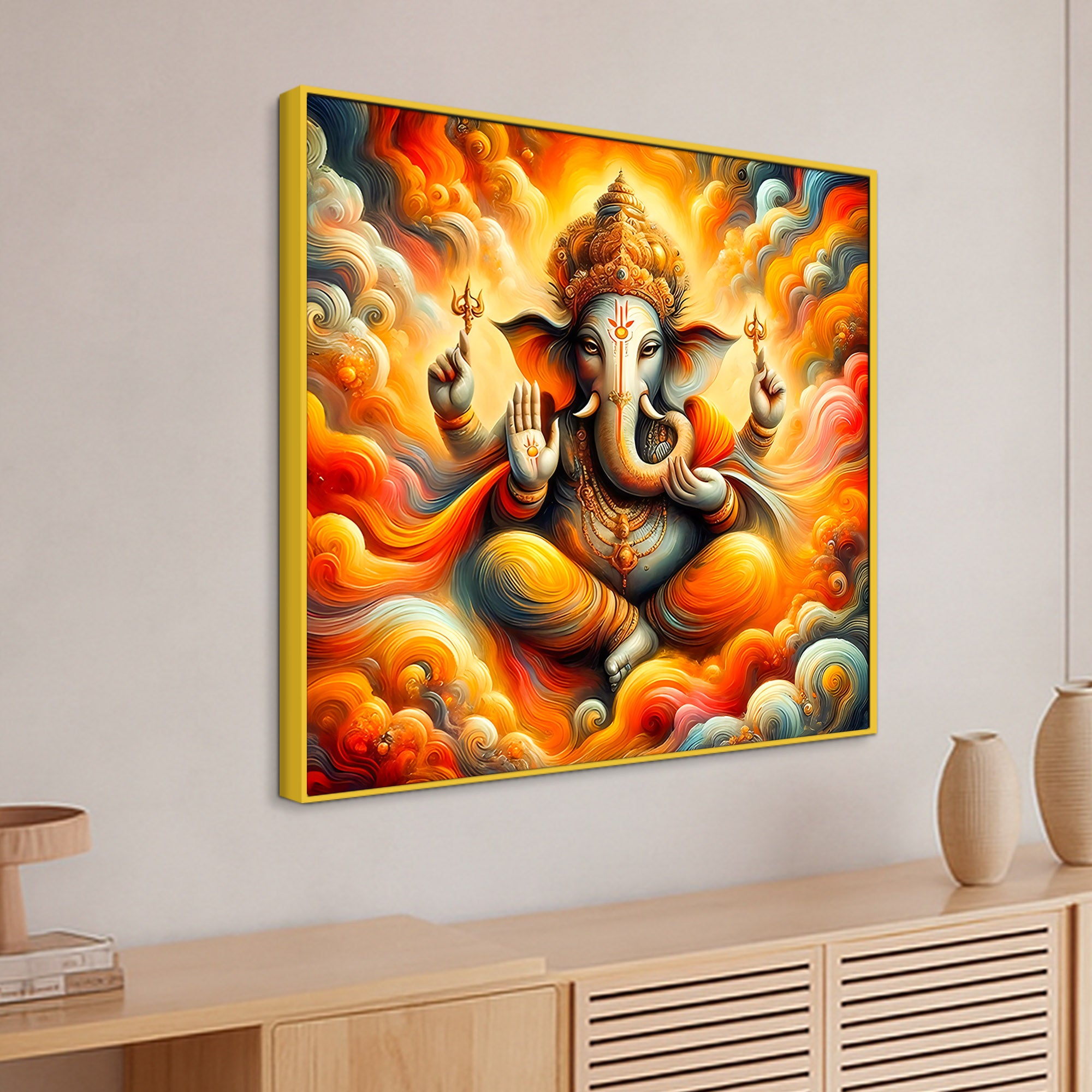 Lord Ganesh Ji Wall Painting
