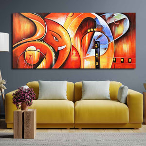 Lord Ganesha Abstract Art Beautiful Wall Painting