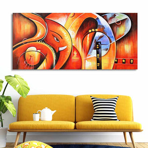 Lord Ganesha Abstract Art Beautiful Wall Painting