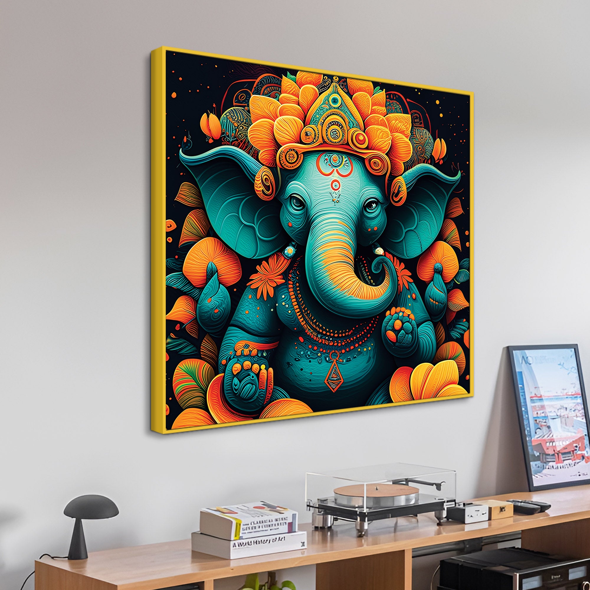 Lord Ganesha Canvas Wall Art Painting