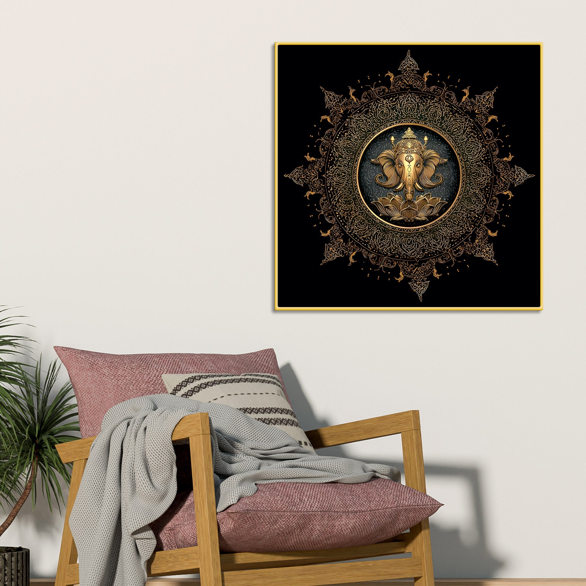 Lord Ganesha Canvas Wall Painting