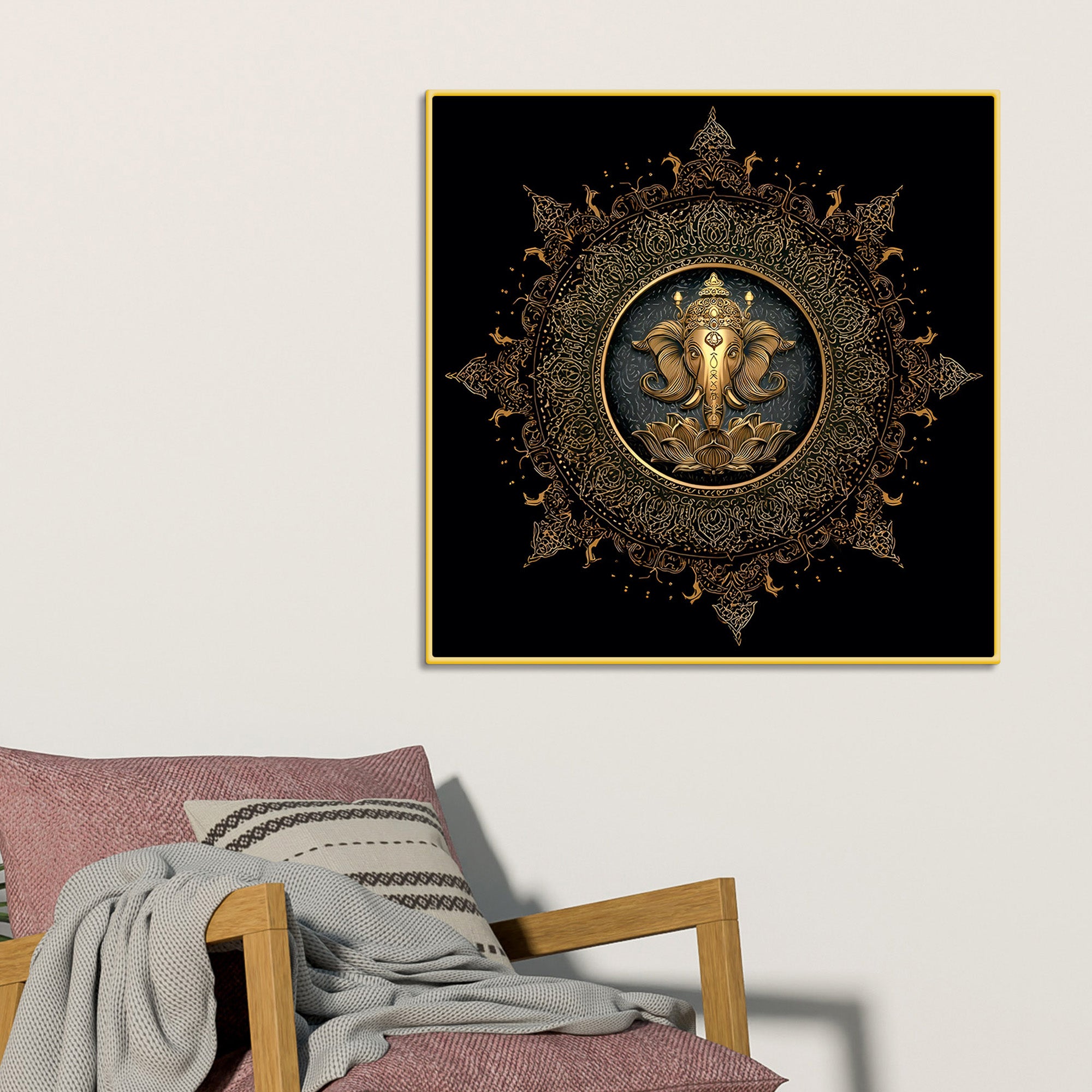 Lord Ganesha Canvas Wall Painting