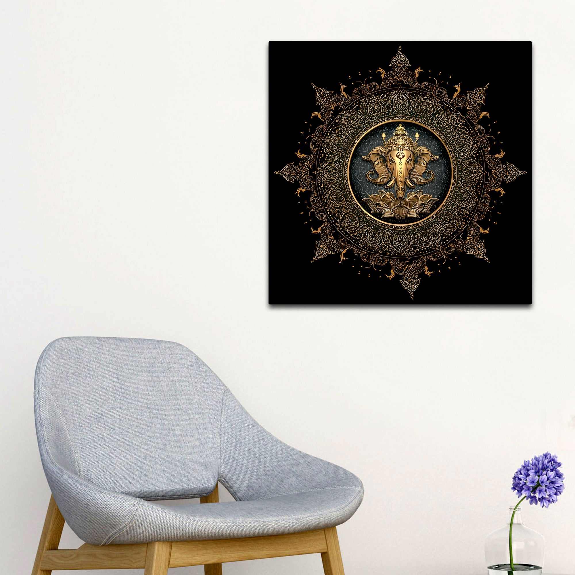 Lord Ganesha Canvas Wall Painting