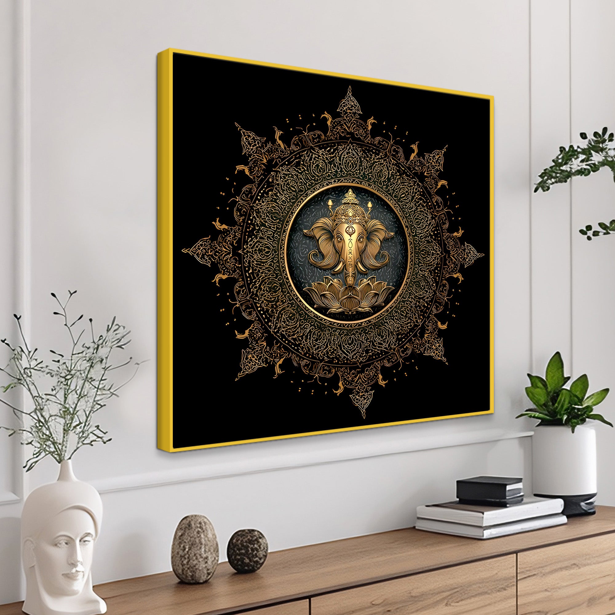 Lord Ganesha Canvas Wall Painting