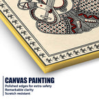 Lord Ganesha Canvas Wall Painting for Spiritual Décor