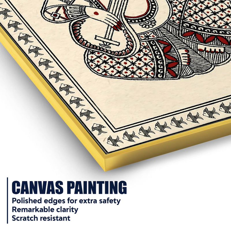 Lord Ganesha Canvas Wall Painting for Spiritual Décor