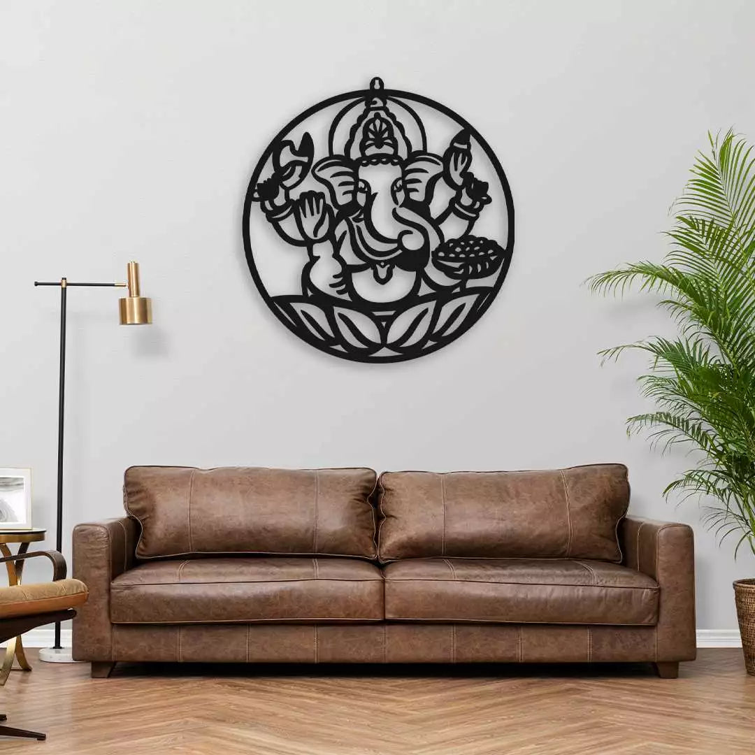 Lord Ganesha LED Wall Hanging Light for Temple and Wall Decor