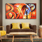 Lord Ganesha Modern Art Premium Wall Painting