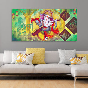 Lord Ganesha Premium Canvas Wall Painting