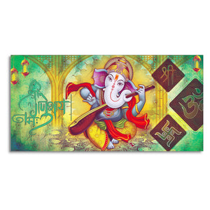 Lord Ganesha Premium Canvas Wall Painting