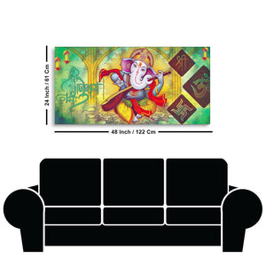 Lord Ganesha Premium Canvas Wall Painting