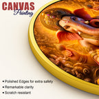 Lord Ganesha Round Painting