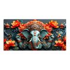 Lord Ganesha the Hindu God of Wisdom Canvas Wall Painting