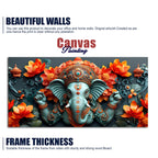 Lord Ganesha the Hindu God of Wisdom Canvas Wall Painting