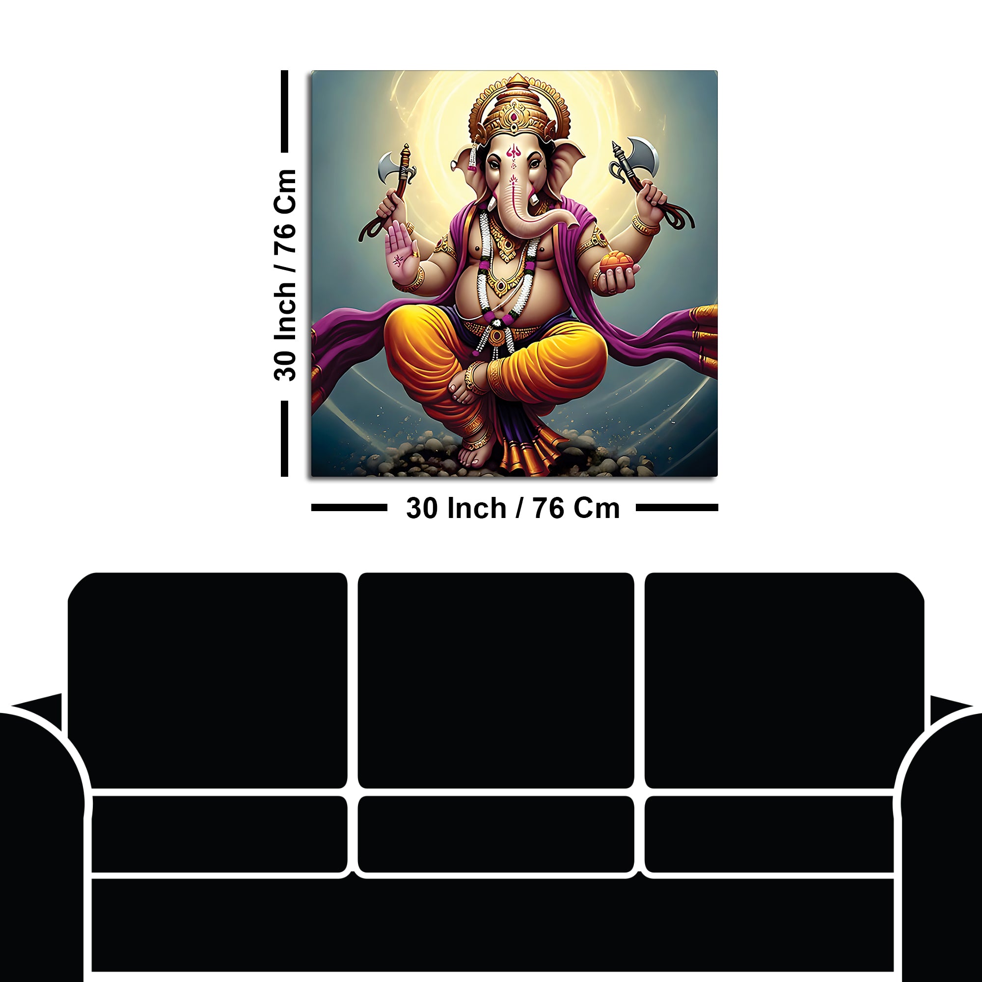 Lord Ganesha Wall Décor for Living Space