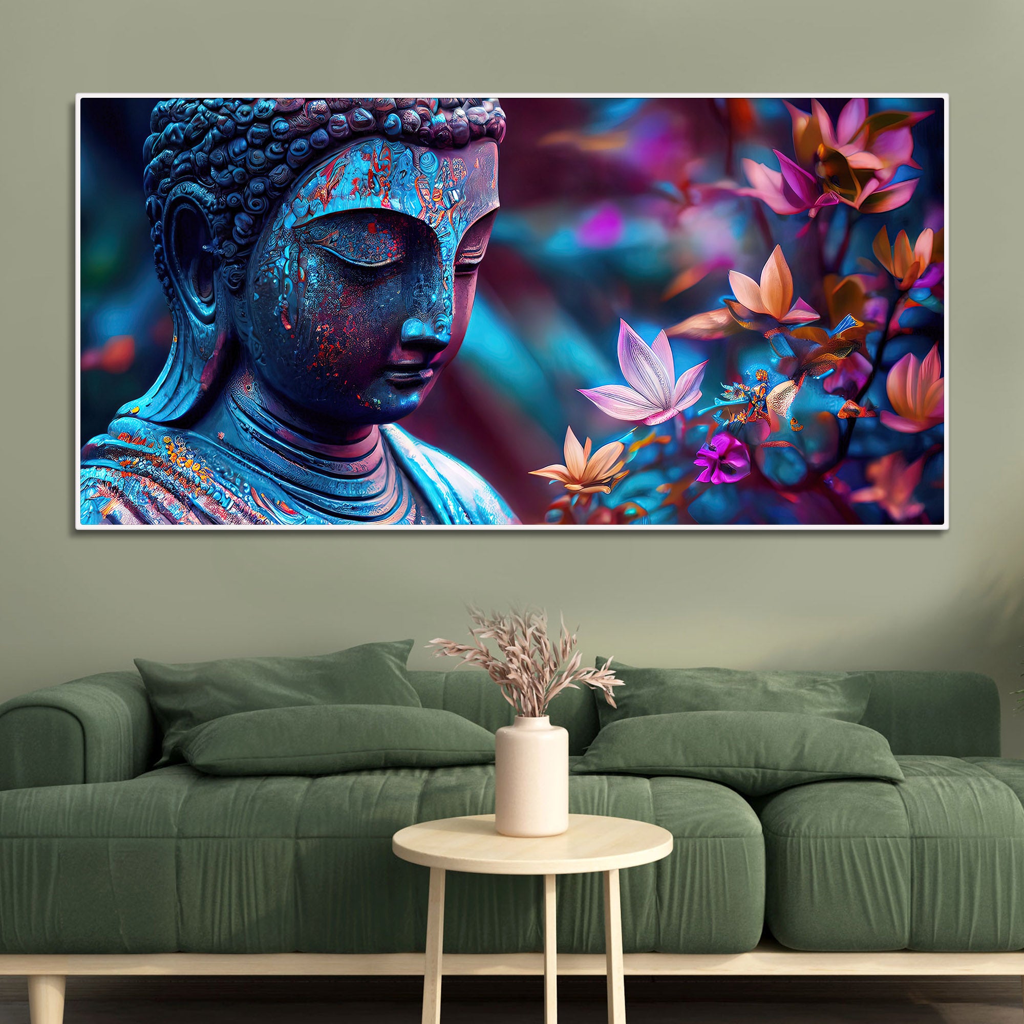Buddha Flower Canvas