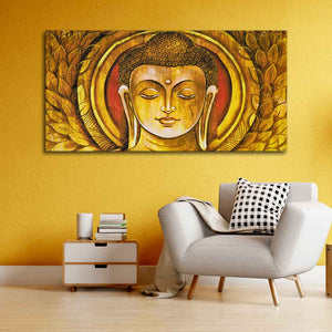 Lord Gautam Buddha Meditation Wall Painting