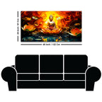 Lord Gautam Buddha Modern Canvas Painting for Home & Office Decor