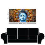 Lord Gautam Buddha Serene Face Canvas Wall Painting