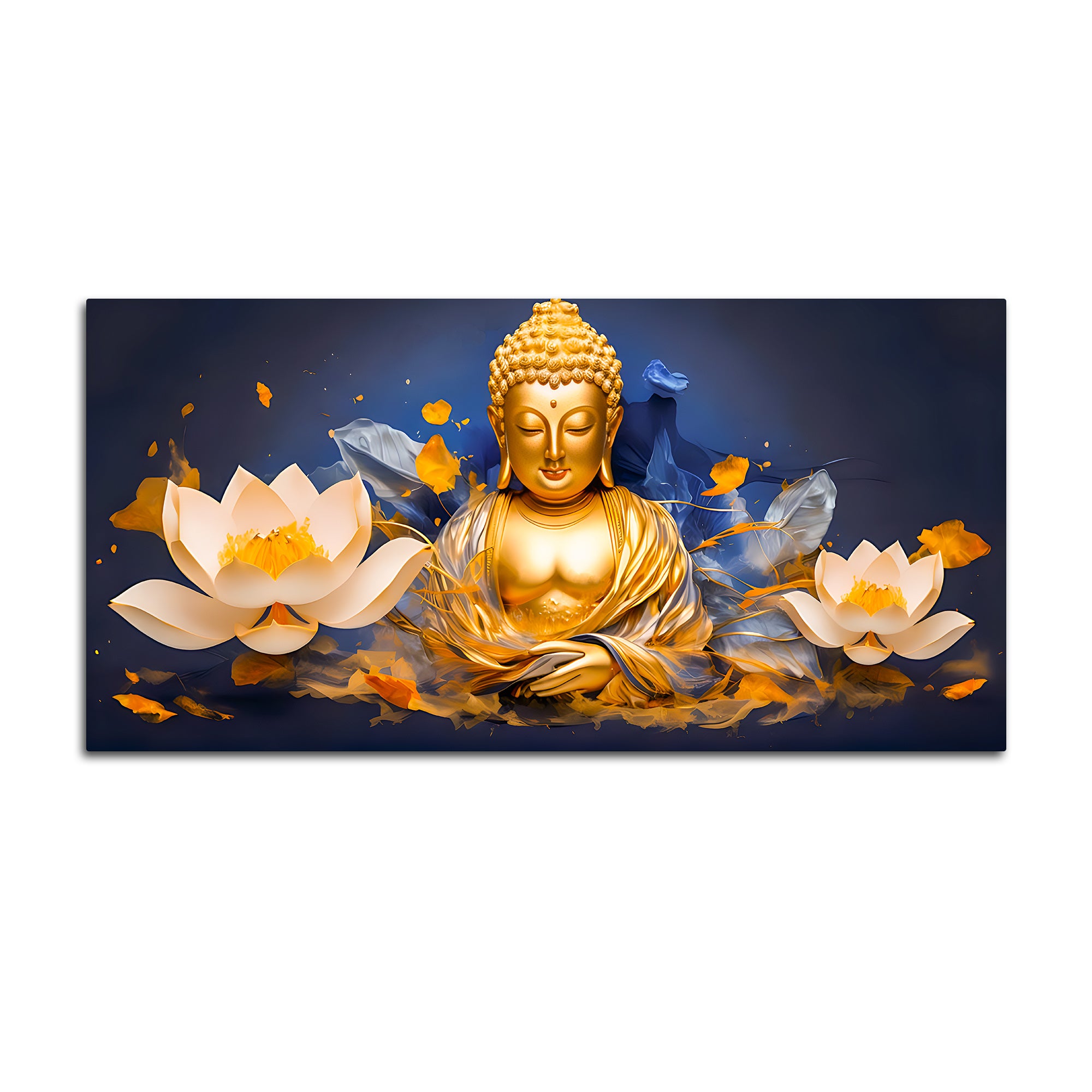 Lord Gautam Buddha Wall Painting for Modern Interiors