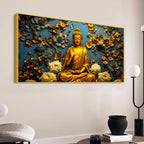 Lord Gautam Buddha Wall Painting for Wall Decor