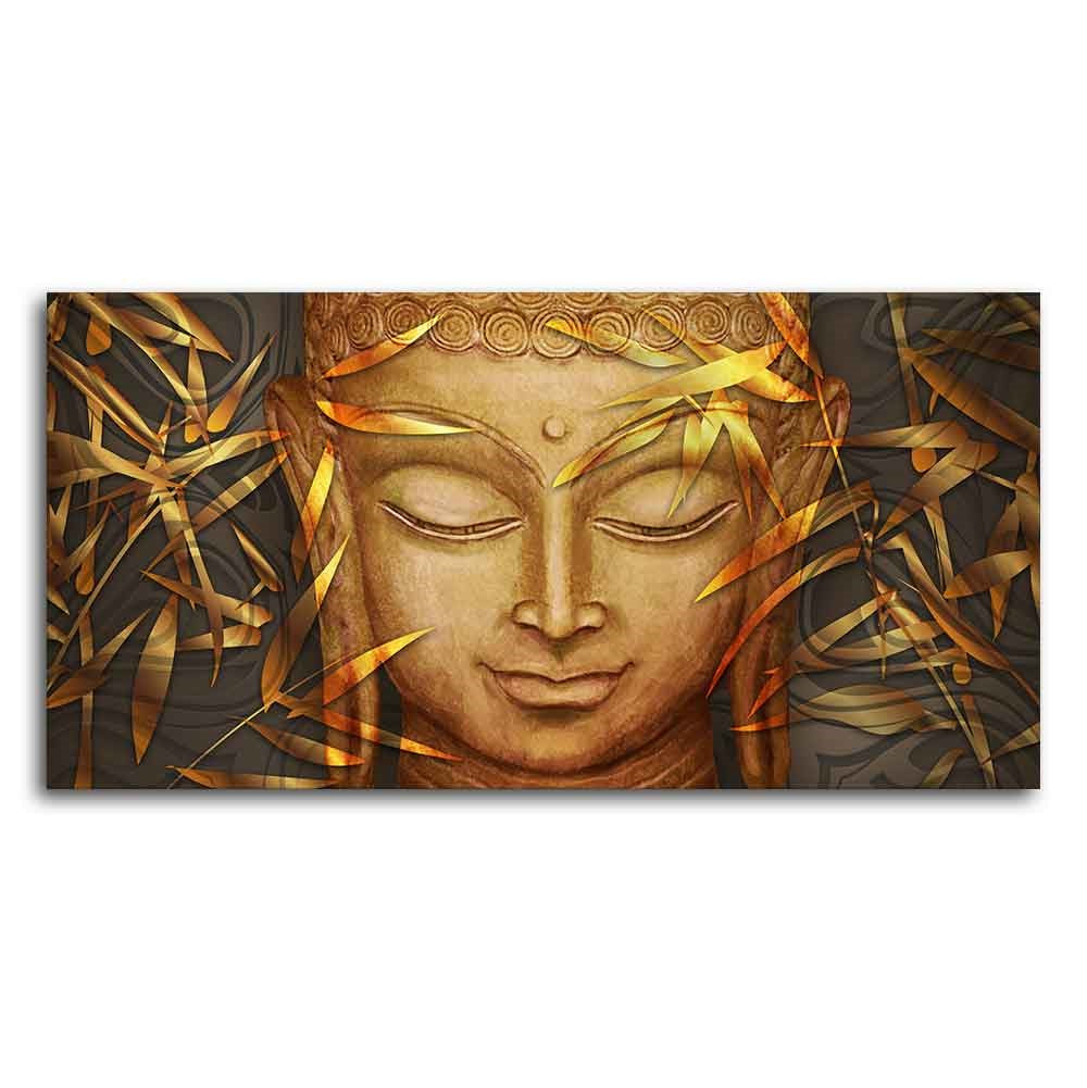 Lord Gautam Buddha with Serene Smile Wall Painting