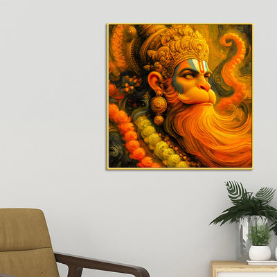 lord-hanuman-wall-painting-for-living-room-powerful-hindu-god-canvas-painting