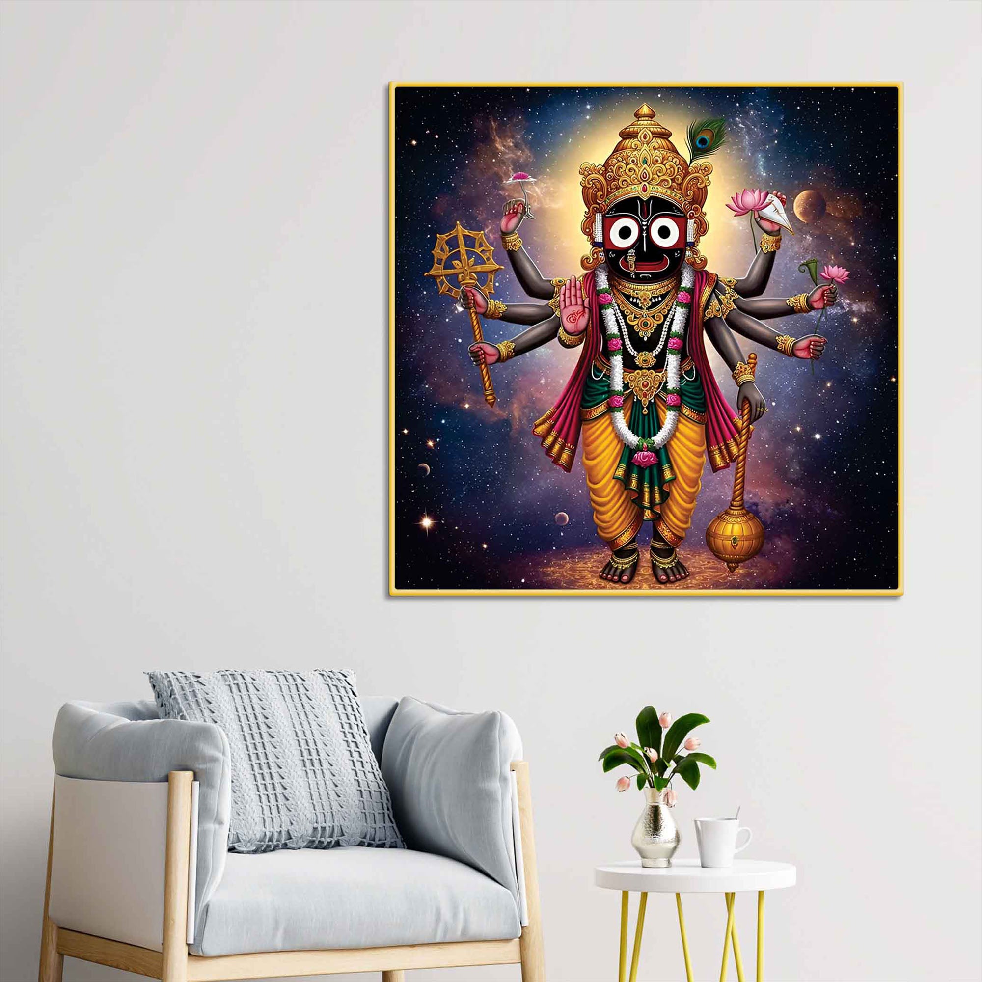 Lord Jagannath Cosmic Wall Painting| Sacred Wall Painting