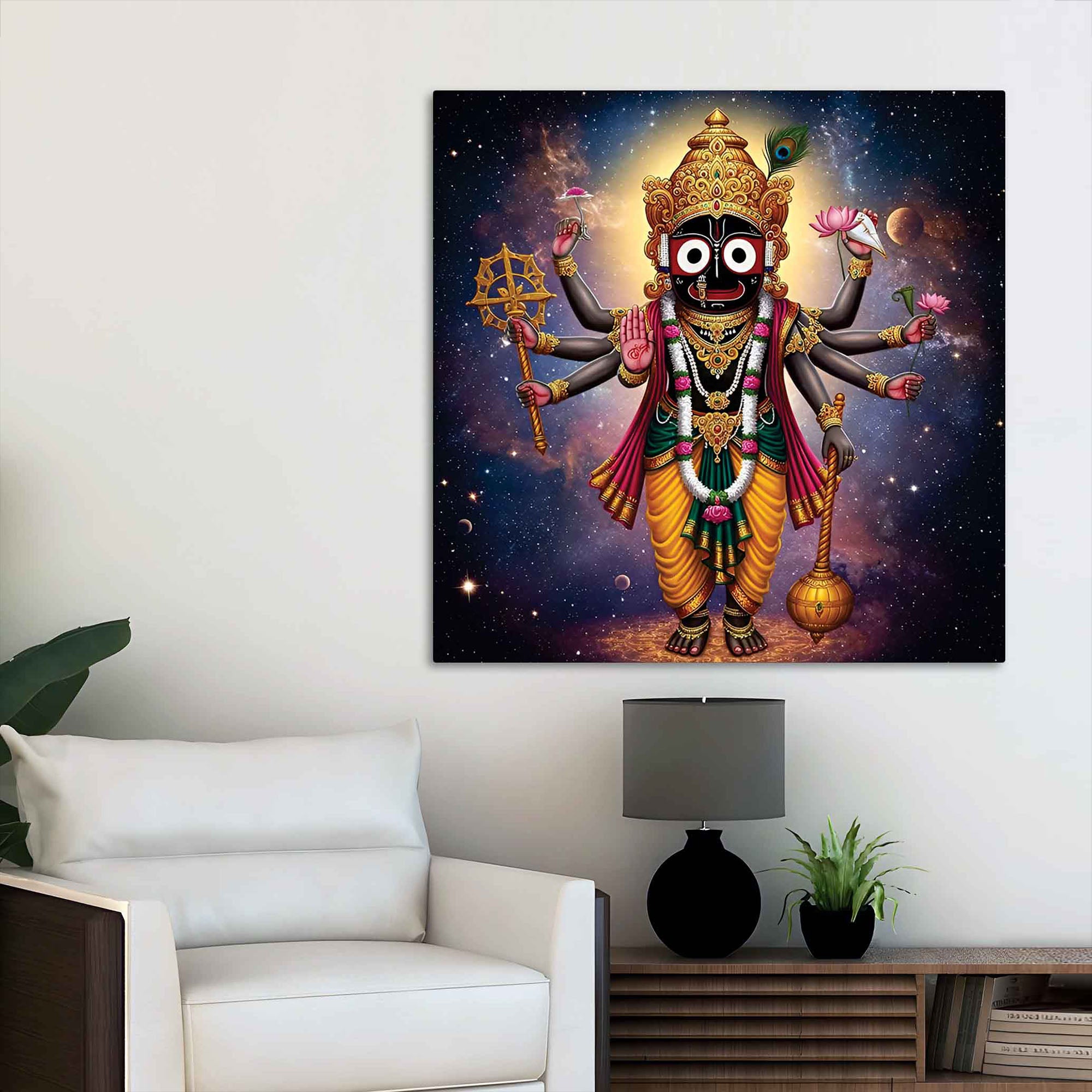 Lord Jagannath Cosmic Wall Painting| Sacred Wall Painting