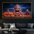 Lord Jagannath Devotional Crystal Glass Painting