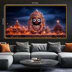 Lord Jagannath Devotional Crystal Glass Painting