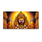 Lord Jagannath Devotional Wall Painting for Living Room Decor